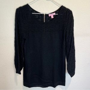Lilly Pulitzer Black Knit Sweater
